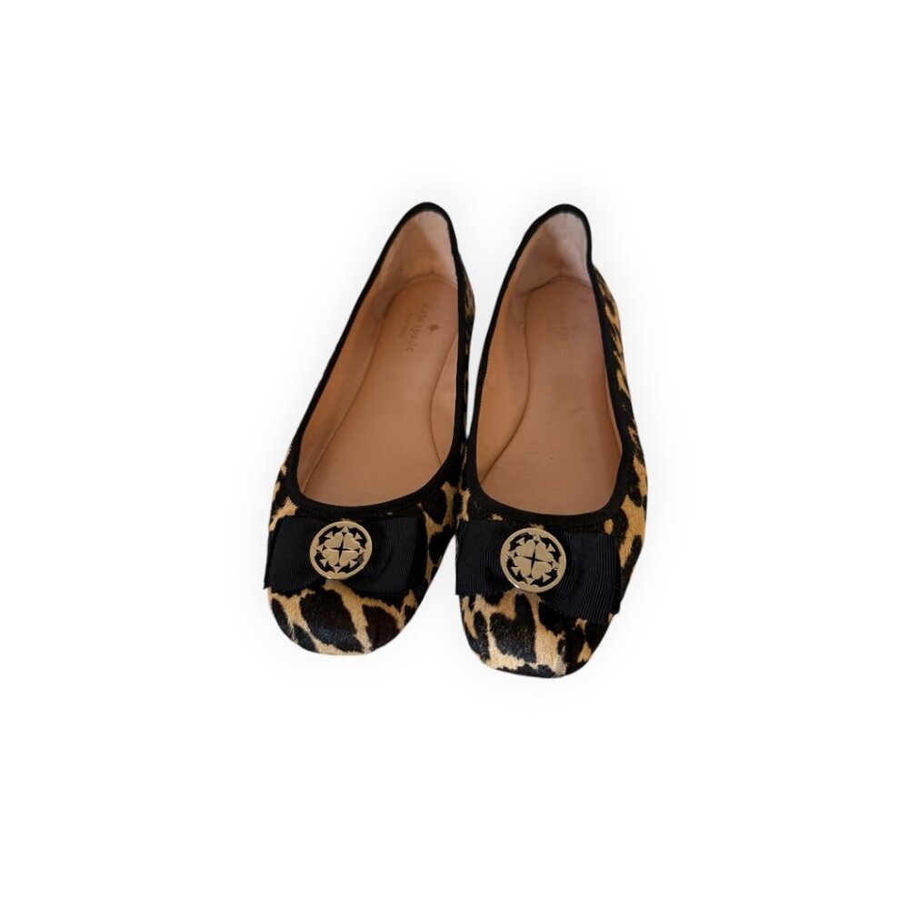 Kate Spade Leopard Print Ballet Flats Women’s Shoes Size 10